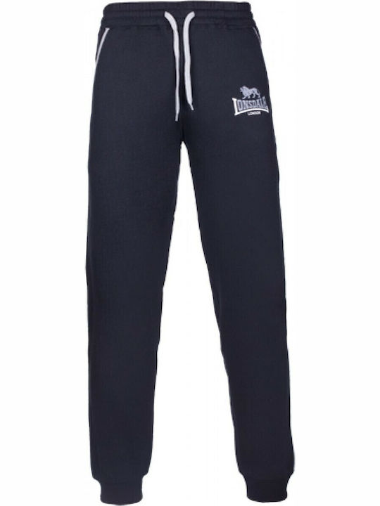 Two Tones Sweatpants with Elastic Black