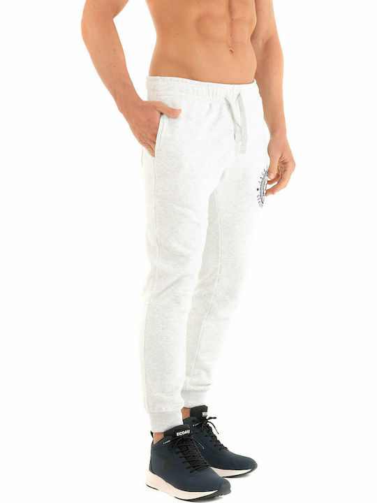 Jack & Jones Men's Sweatpants with Rubber White Melange