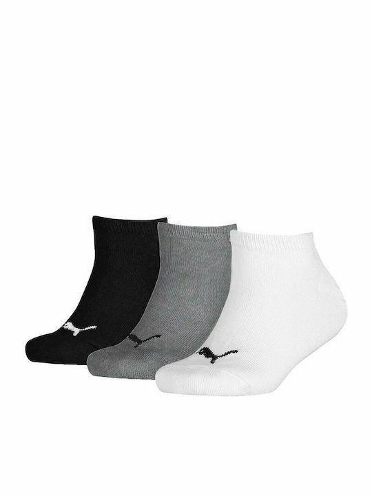 PUMA Athletic Kids' Ankle Socks Multicolored 3 Pairs