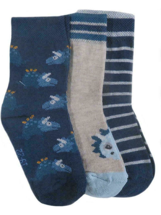 Ewers Girls 3 Pack Knee-High Socks Blue