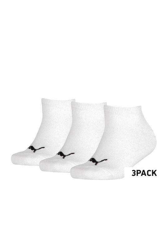 PUMA Athletic Kids' Ankle Socks White 3 Pairs