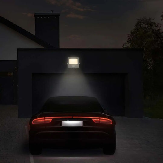 V-TAC Waterproof LED Floodlight 30W Natural White 4000K with Motion Sensor IP65