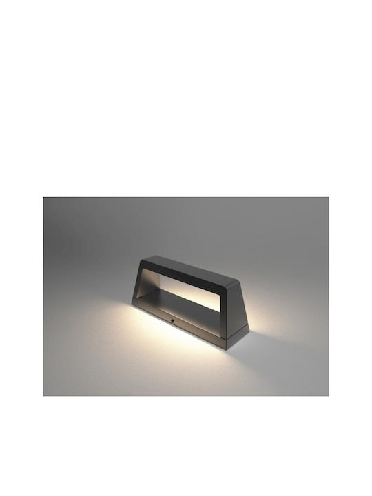 Geyer Wall-Mounted Outdoor Ceiling Light LED IP54 6W with Warm White Light 24x80x8εκ.