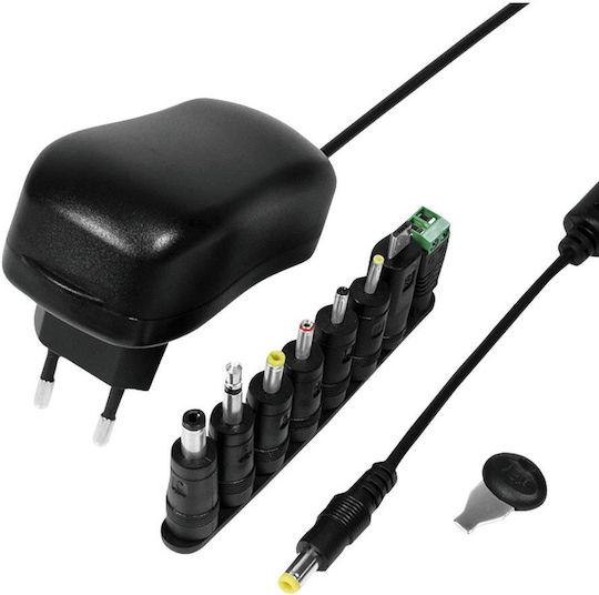 LogiLink Adjustable Universal Power Adapter 3 Until 12V 1A 12W with 8 Plug (PA0167)