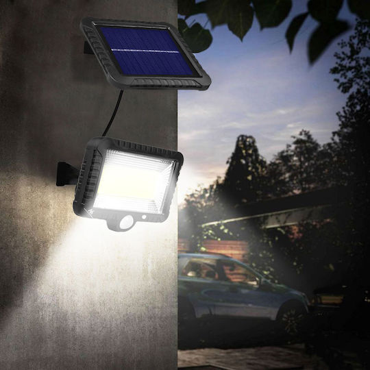 Maclean Energy Waterproof Solar LED Floodlight 5W Cold White 6000K with Motion Sensor IP44