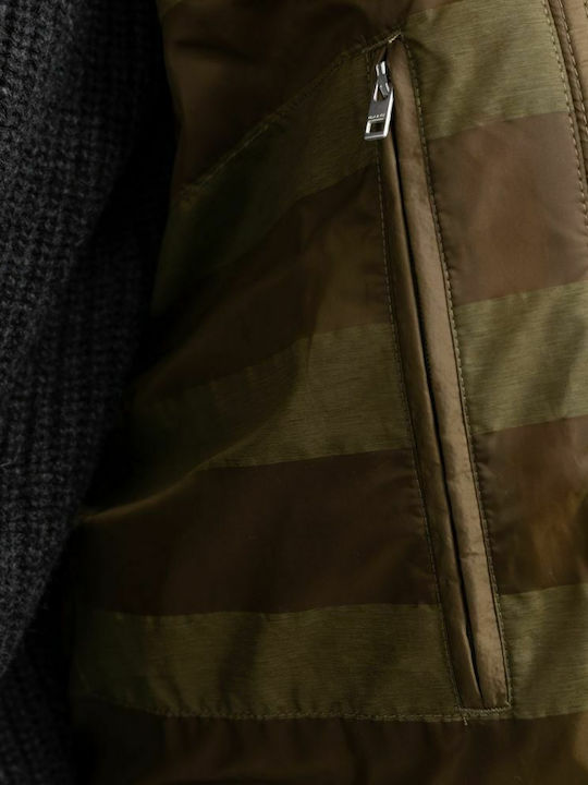 Men's Winter Puffer Jacket Khaki