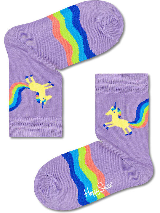 Happy Socks Kindersocken Kniehohe Kids Lila Happy Socks Kindersocken Kniehohe Kids Lila