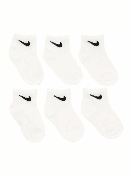 Nike Αθλητικές Παιδικές Κάλτσες Μακριές Basic Λευκές 6 Ζευγάρια