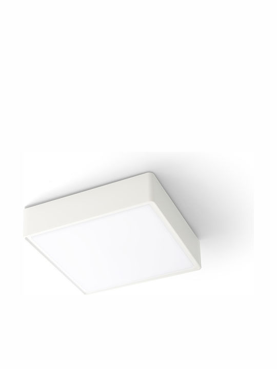 Viokef Λευκό Donousa Square Outdoor LED Panel 24W with Warm White Light 30x30cm