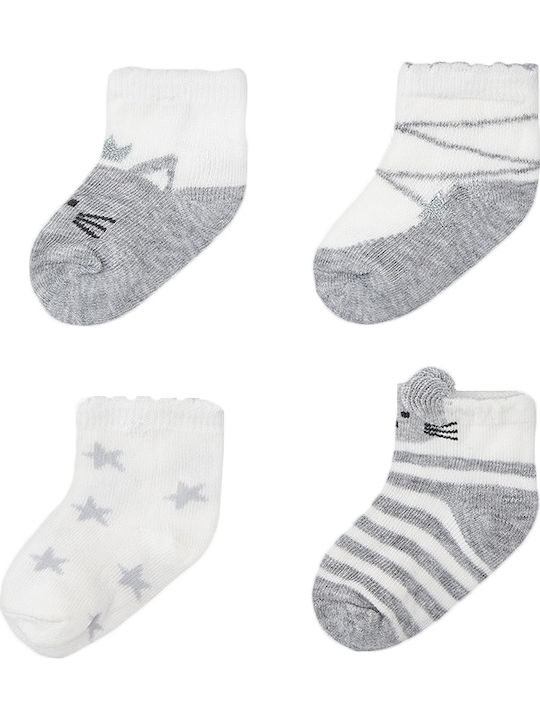 Mayoral Kinderstrümpfe Knöchelsocken Gray 4 Paare