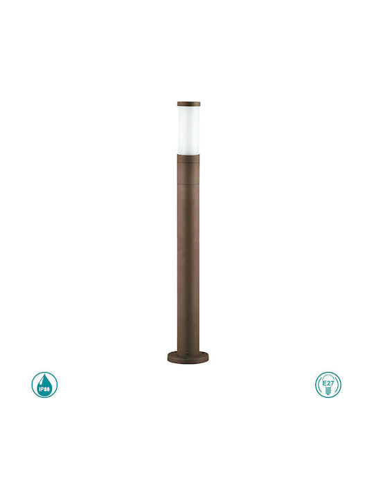 Viokef Cavo Outdoor Floor Lamp Small Post 30W IP65 for E27 Brown