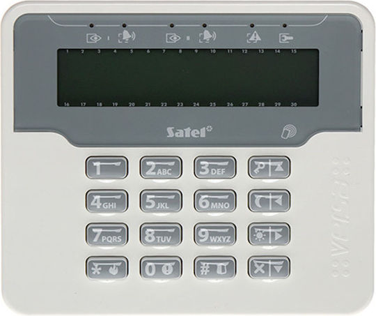 Satel Security Access-Control Keypad with Screen White VERSA-LCDR-WH