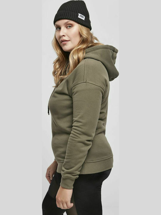 Women's Sweatshirt Hooded Khaki