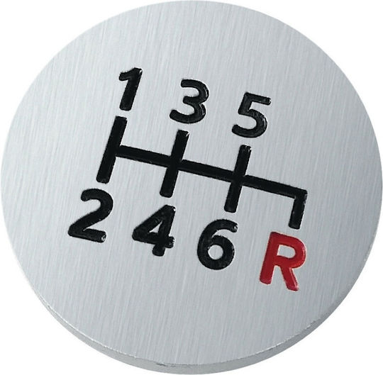 Lampa Shift Knob Formula Gear 2 Leather Gear Shift Knob with 2 Speed Indicator Stickers 32mm (Fiat & Opel) Universal Black