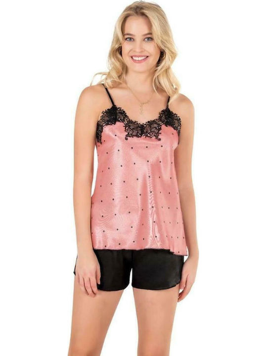 Moongirl Satin,σατεν Babydoll Rosa