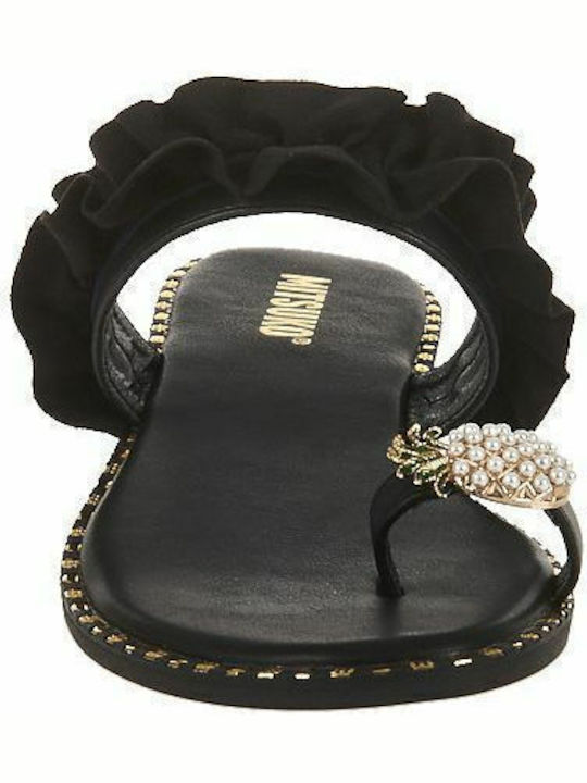 Flache Sandalen für Damen in Schwarz Farbe