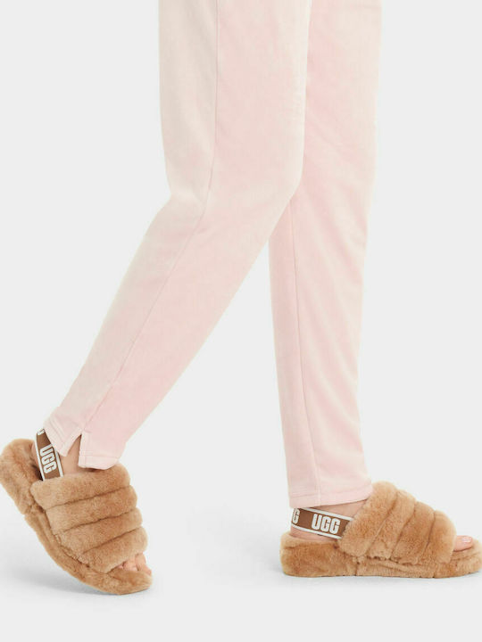 UGG Χειμερινό Γυναικείο Παντελόνι Πιτζάμας Ροζ Haydn
