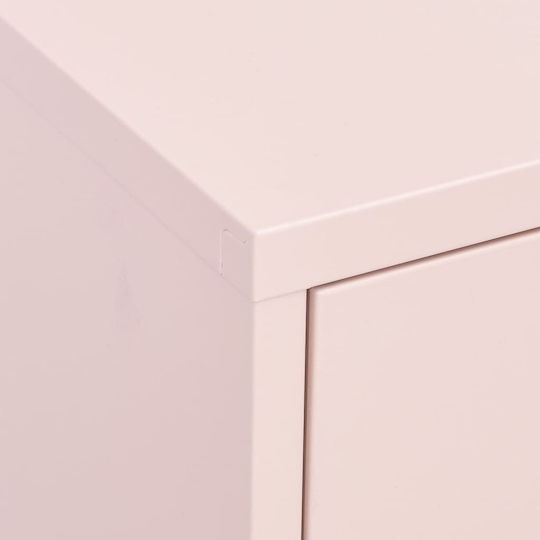 Ντουλάπι Γραφείου Μεταλλικό Ροζ 80x35x101.5cm