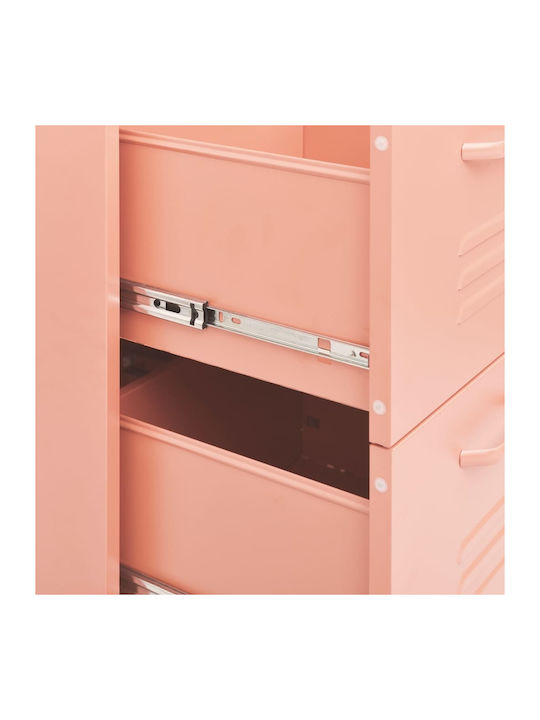 Чекмеджета Офис Метална Pink 80x35x101.5см