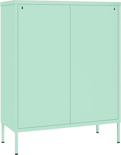 Metallische Büroaufbewahrungsschublade Mint 80x35x101,5cm