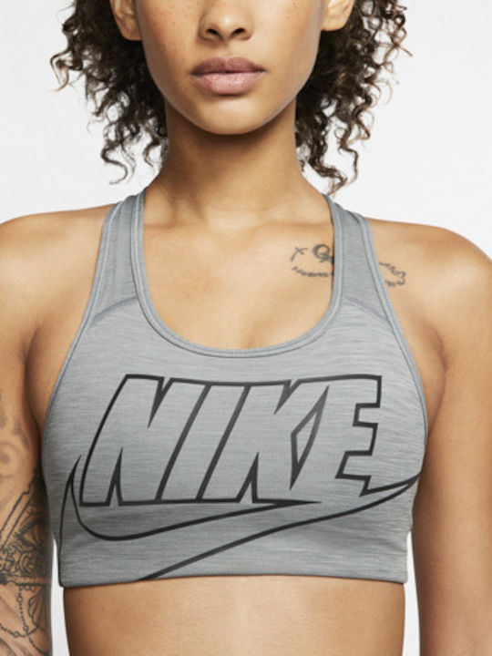 Swoosh Bra Women's Sports Bra without Padding Gray