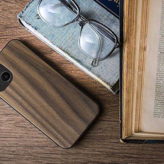 KWmobile Back Cover Wooden Dark Brown (iPhone 13)