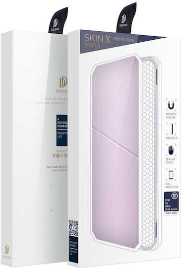 Dux Ducis Skin X Buchen Sie Synthetisches Leder Rosa (Galaxy A03s)