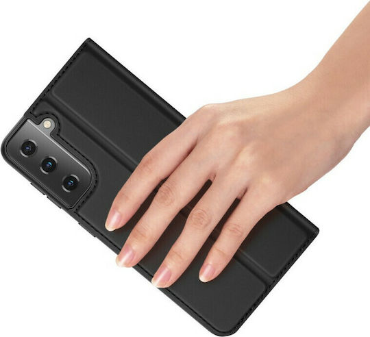 Dux Ducis Skin Pro Книга Изкуствена кожа Черен (Galaxy S21 Ultra 5G)