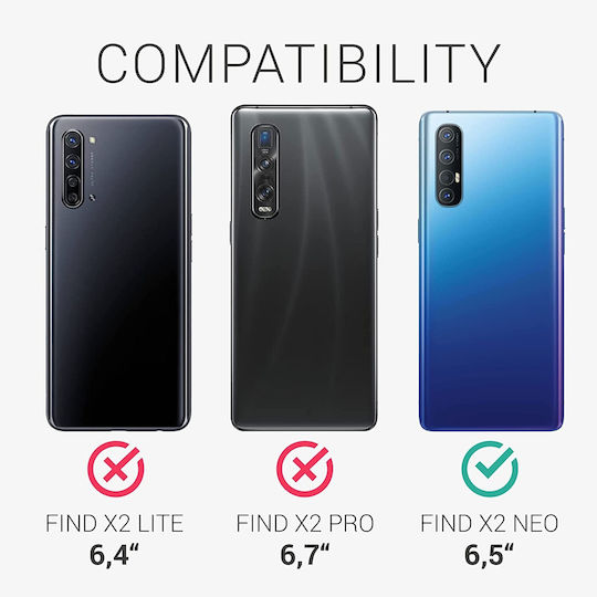 KWmobile Soft Flexible Rubber Cover Back Cover Σιλικόνης Violet Purple (Oppo Find X2 Neo)