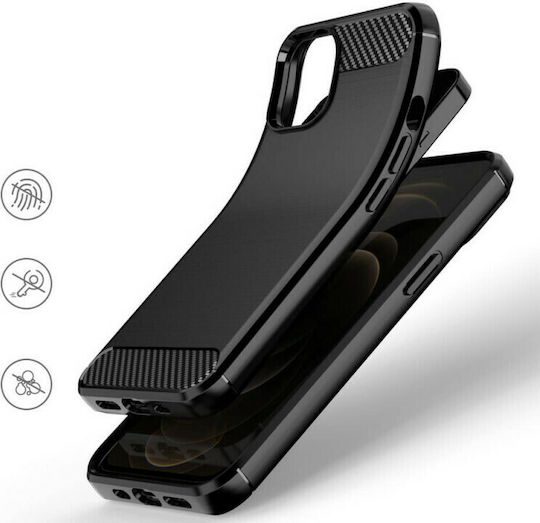 Powertech Back Cover Σιλικόνης Μαύρο (iPhone 13 mini)