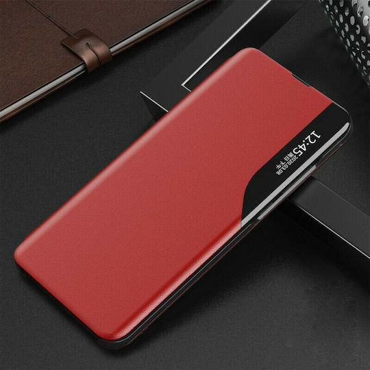 Hurtel Eco Leather View Book Δερματίνης Κόκκινο (Galaxy A72)