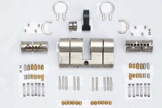 Hugo Locks Lock Cylinder Security 80mm (35-45) with 5 Keys Gold