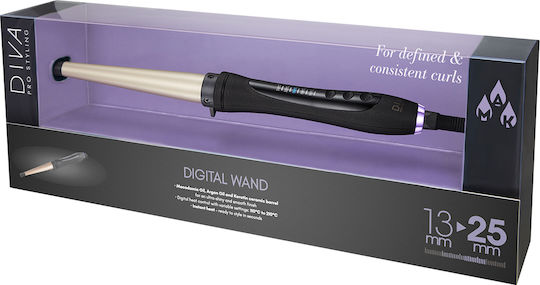 Diva Pro Styling Digital Wand Conic Curling Iron pentru bucle 50W Pro302