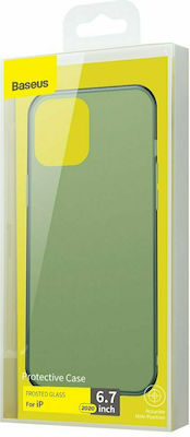 Baseus Frosted Glass Synthetic Back Cover Green (iPhone 12 Pro Max)