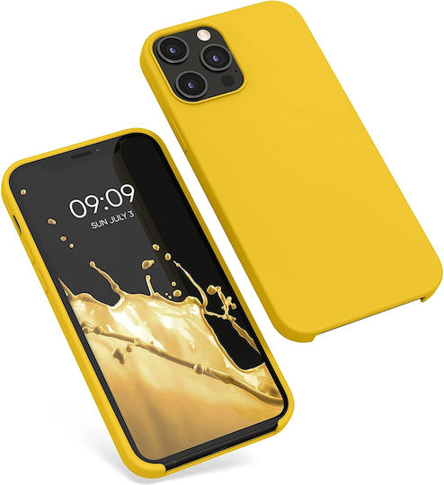 KWmobile Soft Flexible Back Cover Silicone Yellow (iPhone 12 Pro Max)