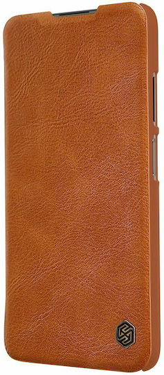 Nillkin Qin Book Piele artificială Maro (Redmi Note 9T)