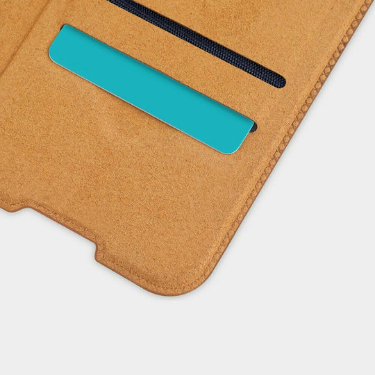 Nillkin Qin Book Piele artificială Maro (Redmi Note 9T)