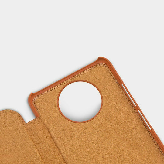 Nillkin Qin Book Piele artificială Maro (Redmi Note 9T)