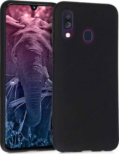 Forcell Back Cover Silicon Negru (Galaxy A40)