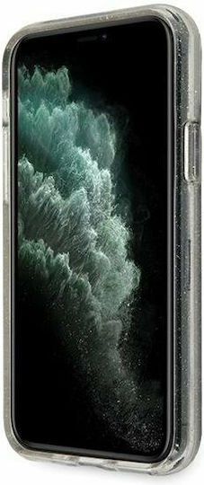 Guess Glitter Back Cover Πλαστικό Ασημί (iPhone 11 Pro)