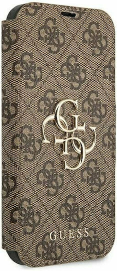 Guess Buchen Sie Synthetisches Leder Braun (iPhone 13 Pro Max)