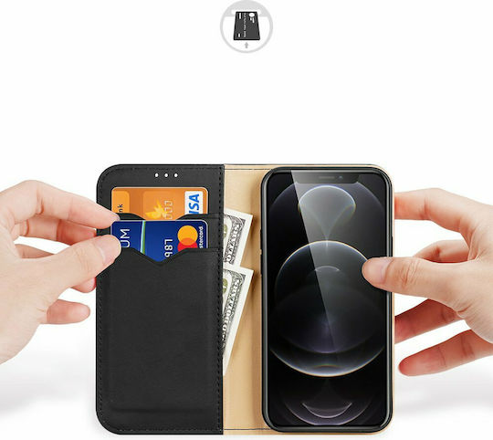 Dux Ducis Hivo Wallet Δερμάτινο Μαύρο (iPhone 13 Pro)