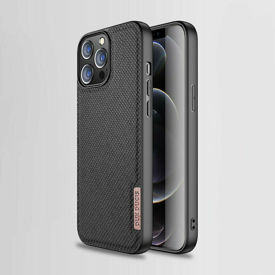 Dux Ducis Fino Back Cover Silicon / Tesatura Negru (iPhone 13 Pro Max)