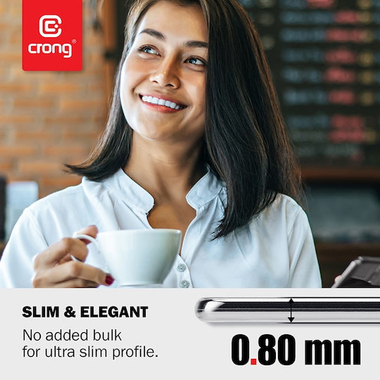 Crong Slim 0.8mm Back Cover Silicone 0.8mm Transparent (Xiaomi Mi Note 10 / Mi Note 10 Pro)