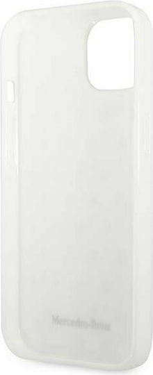 Mercedes-Benz Silver Stars Pattern Back Cover Πλαστικό Λευκό (iPhone 13)