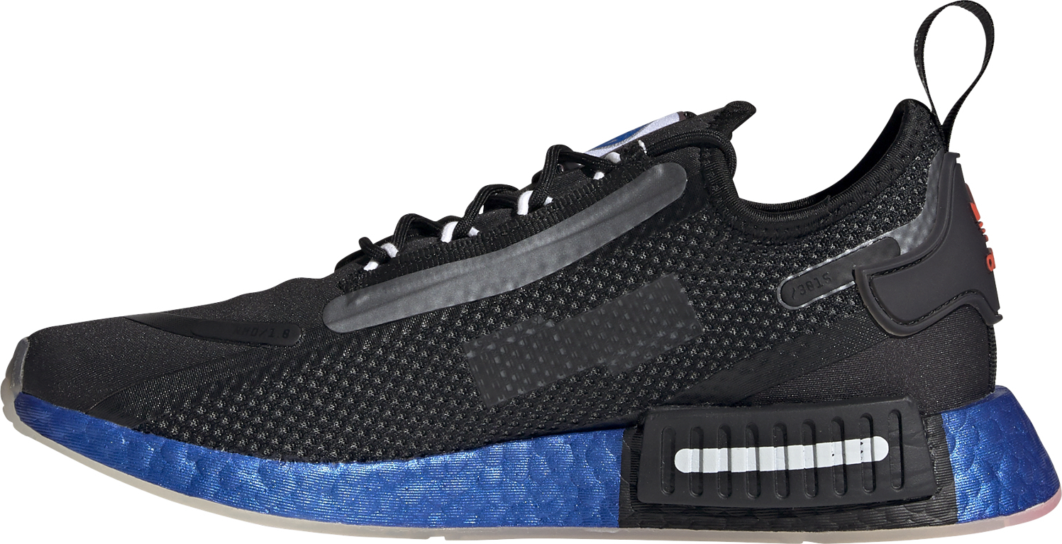 2021 adidas NMD_R1 Spectoo Core Black/Core Black-Solar Red FX6819 For Sale