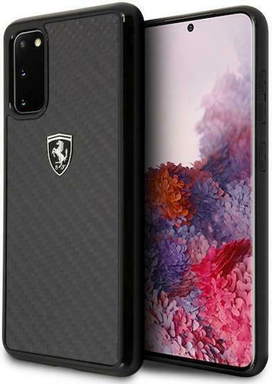 Ferrari Heritage Carbon Back Cover Plastic Black (Galaxy S20)
