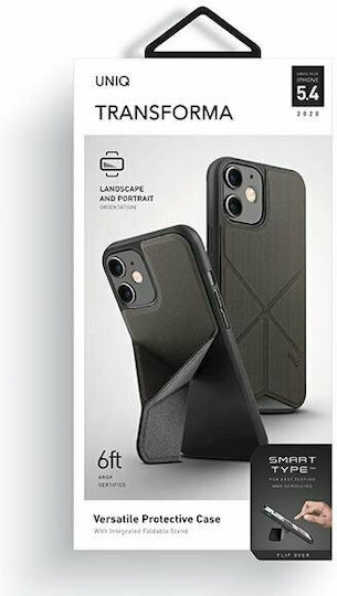 Uniq Transforma Back Cover Πλαστικό Γκρι (iPhone 12 mini)