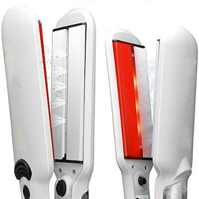 NX Beauty Professional Steam & Infrated KR-088PLUS Hair Straightener with Ceramic Plates