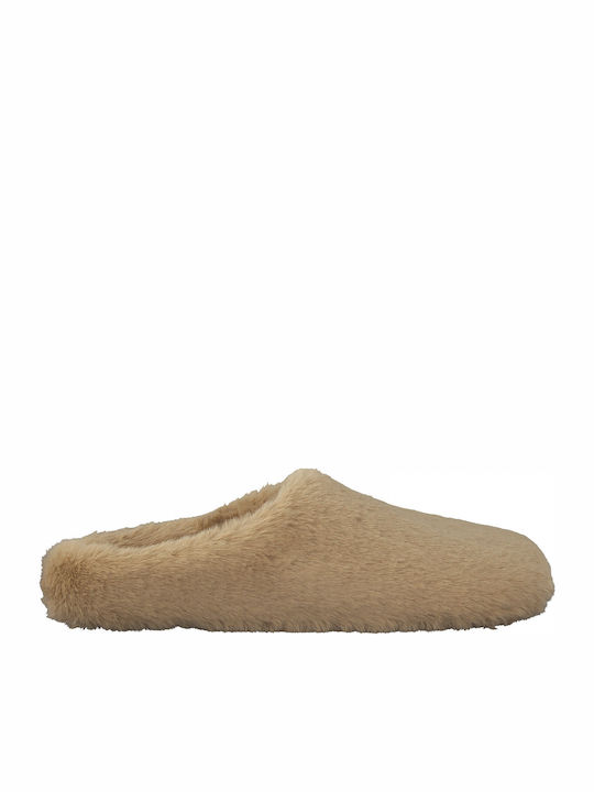 Winter Women's Slippers with Fur Pink